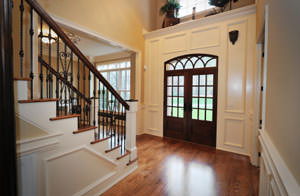 A replacement door installed in Saint Michaels